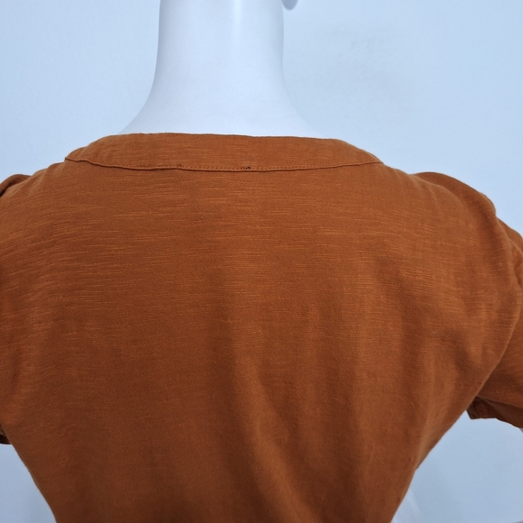 Shyanne Pecan Brown Embellished Western Equestrian Front Tie Tassel Top Size XL - Picture 6 of 12